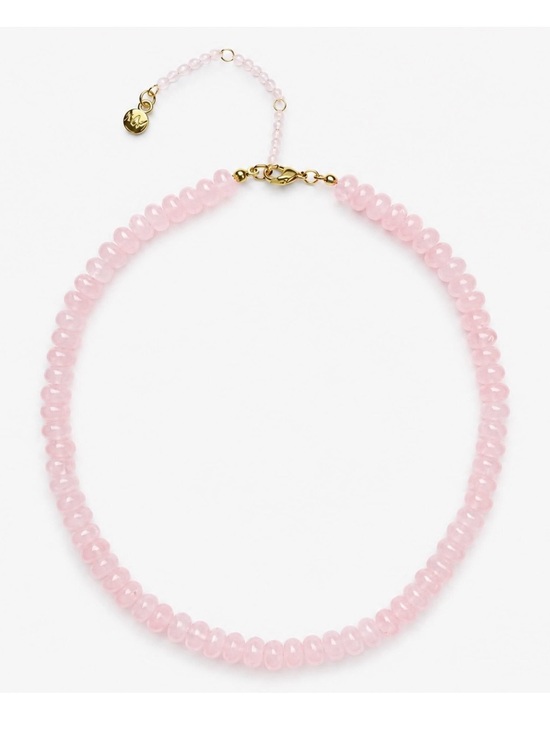 Mayamar Jewelry - Pink Agate Beaded Necklace by Mayamar